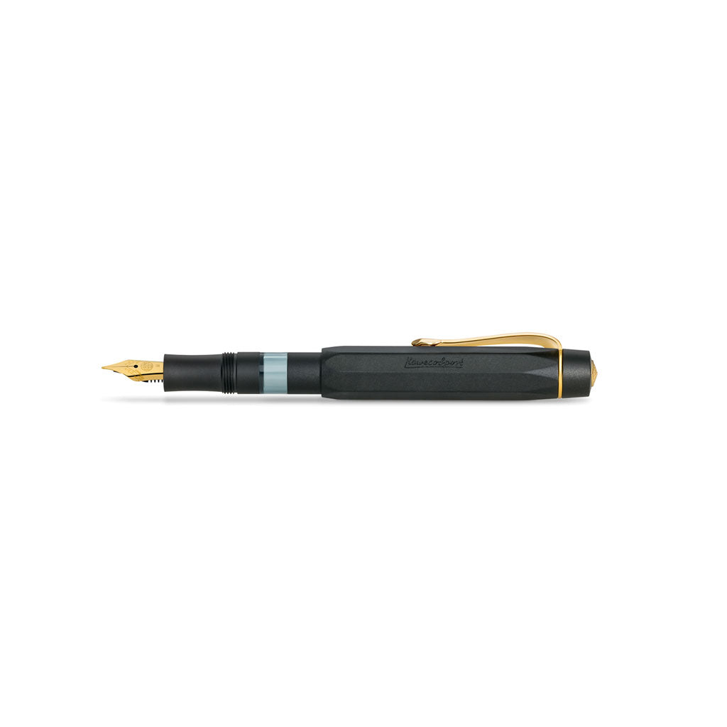 Kaweco Piston Sport AL Fountain Pen in Black/Gold at Boston General Store