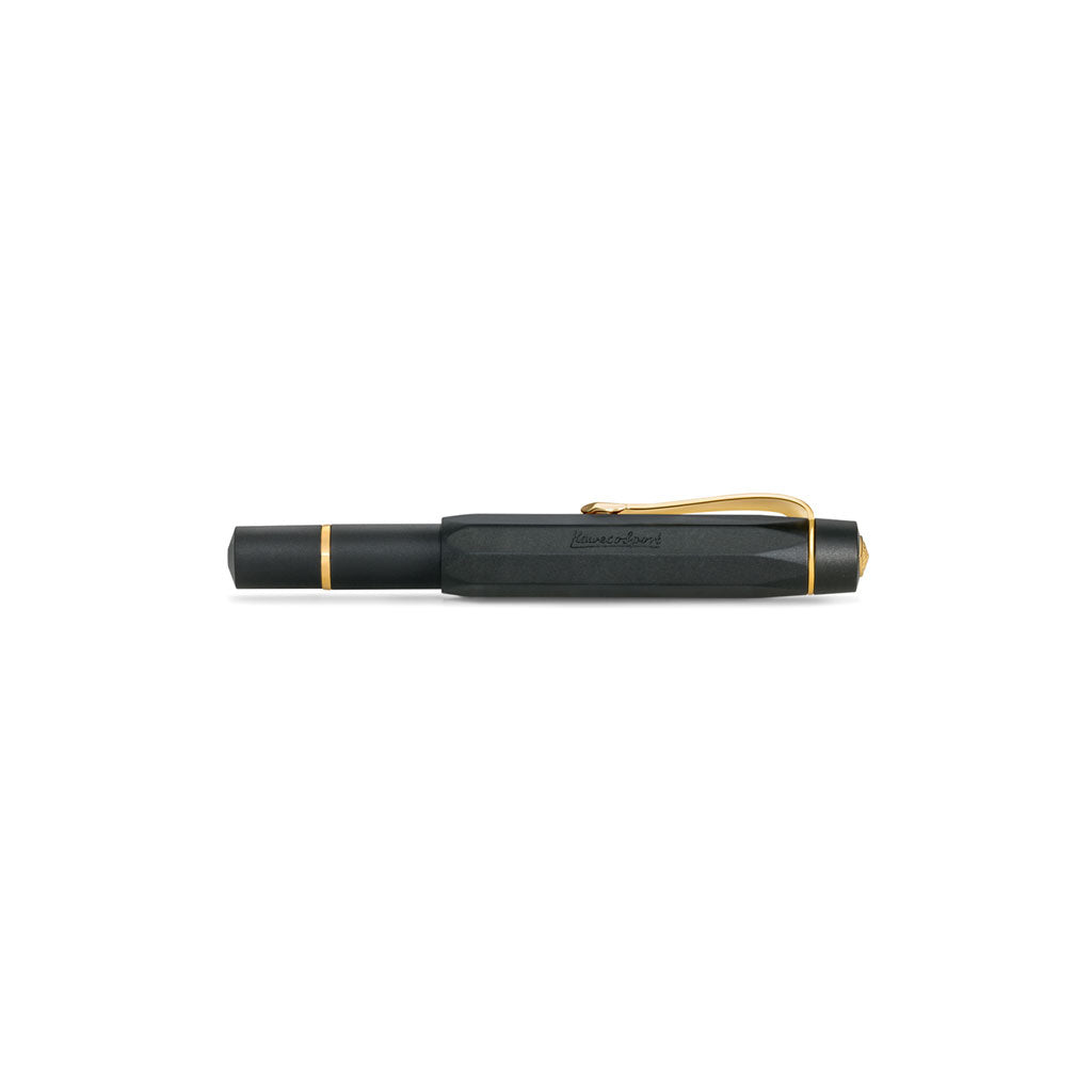 Kaweco Piston Sport AL Fountain Pen in Black/Gold at Boston General Store