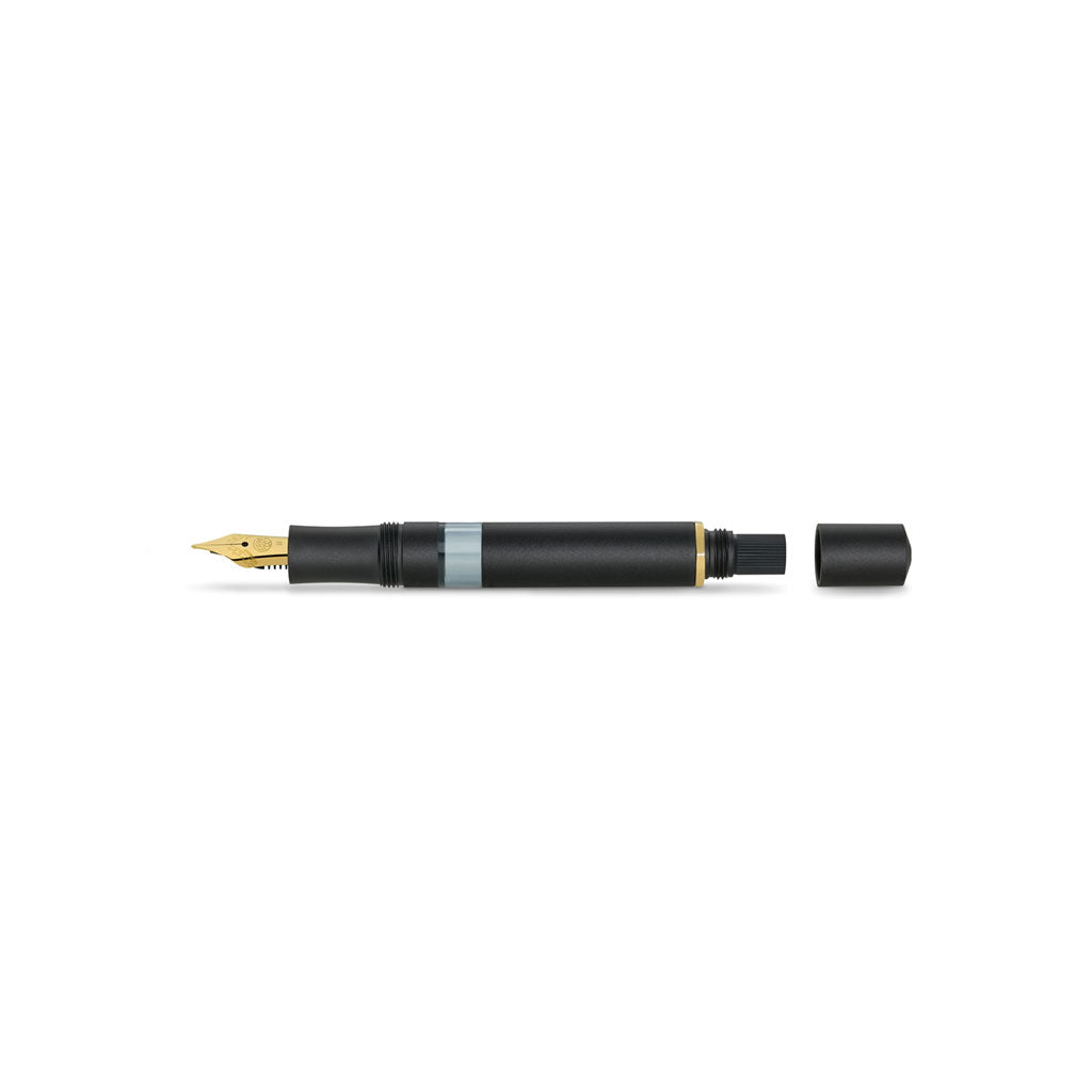 Kaweco Piston Sport AL Fountain Pen in Black/Gold at Boston General Store