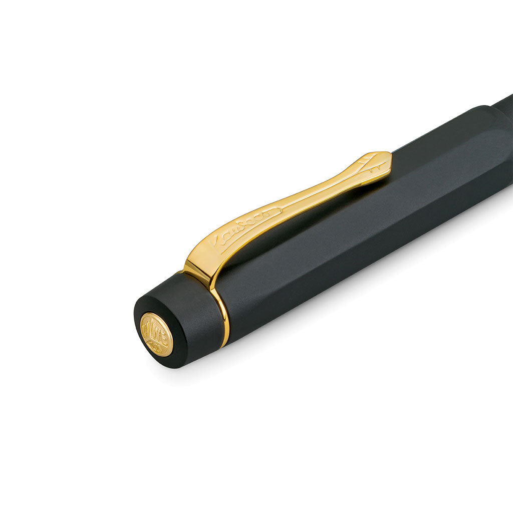 Kaweco Piston Sport AL Fountain Pen in Black/Gold at Boston General Store