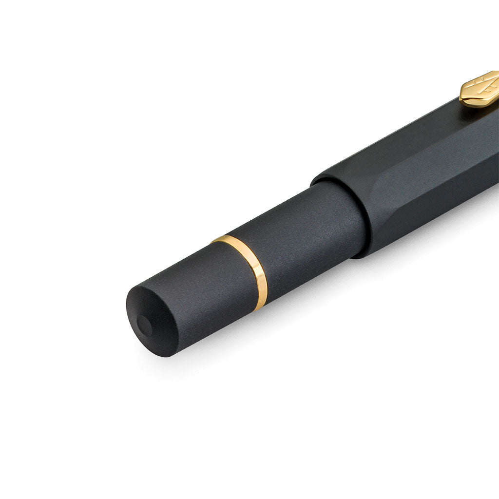 Kaweco Piston Sport AL Fountain Pen in Black/Gold at Boston General Store