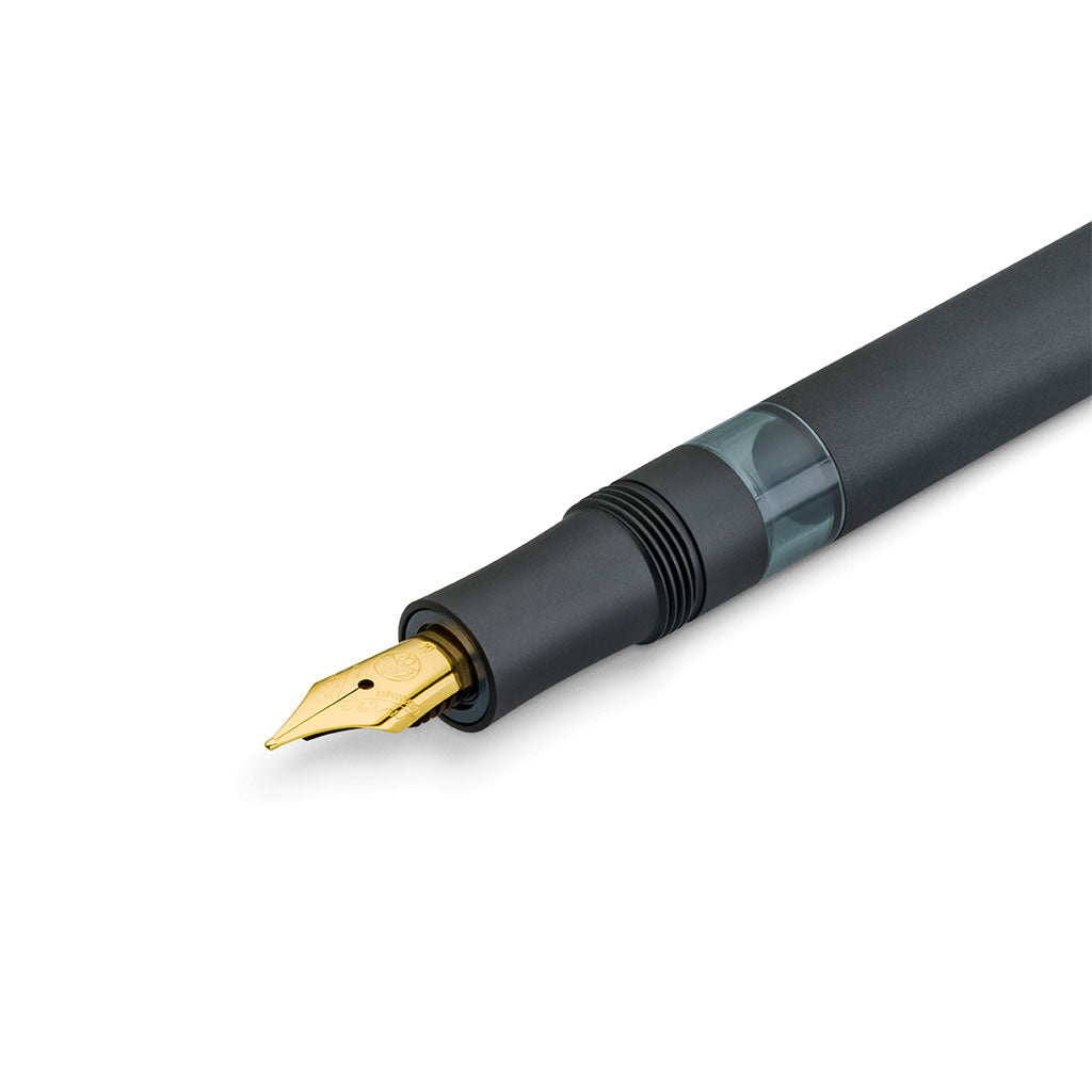 Kaweco Piston Sport AL Fountain Pen in Black/Gold at Boston General Store