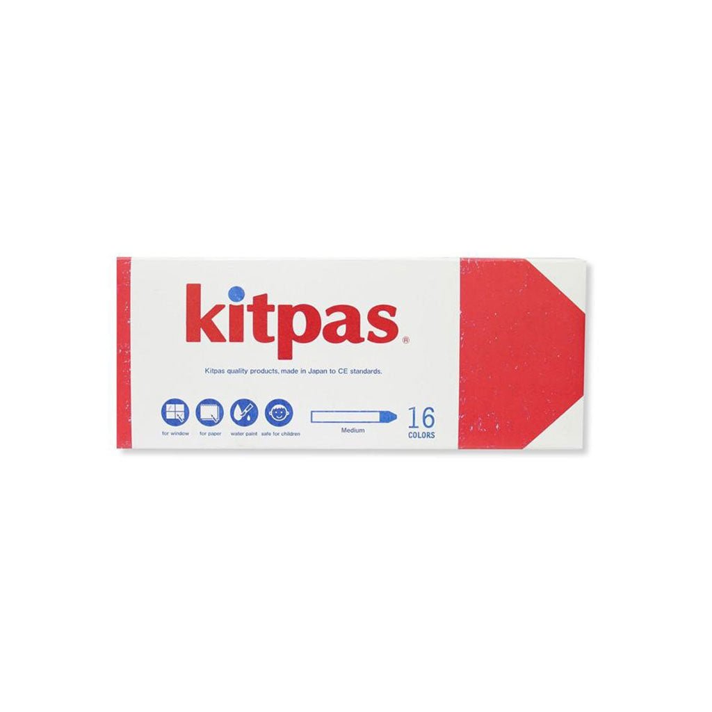 Kitpas Medium Crayons, Set of 16 Colors Boston General Store