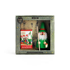 A boxed gift set featuring a traditional German wooden gnome incense burner and a small box of incense cones.