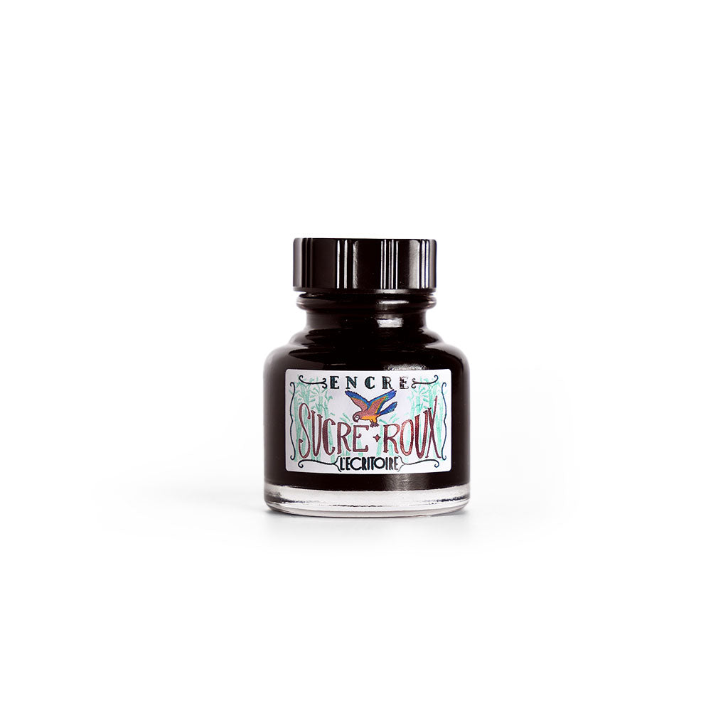 L&#39;Ecritoire Ink Bottle Sucre Roux (Deep Red) at Boston General Store