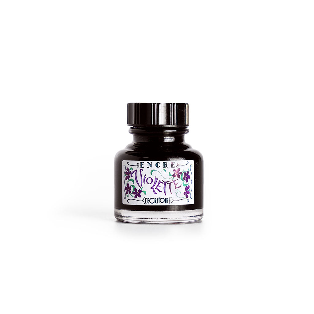 L&#39;Ecritoire Ink Bottle Violet (Violet Purple) at Boston General Store
