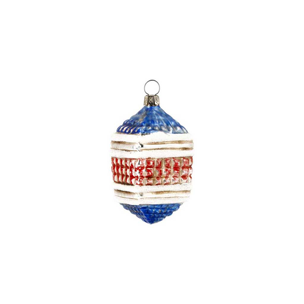 Large Red Lantern Glass Ornament Boston General Store