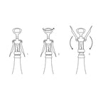 Le "de Gaulle" Winged Double - Lever Corkscrew Boston General Store