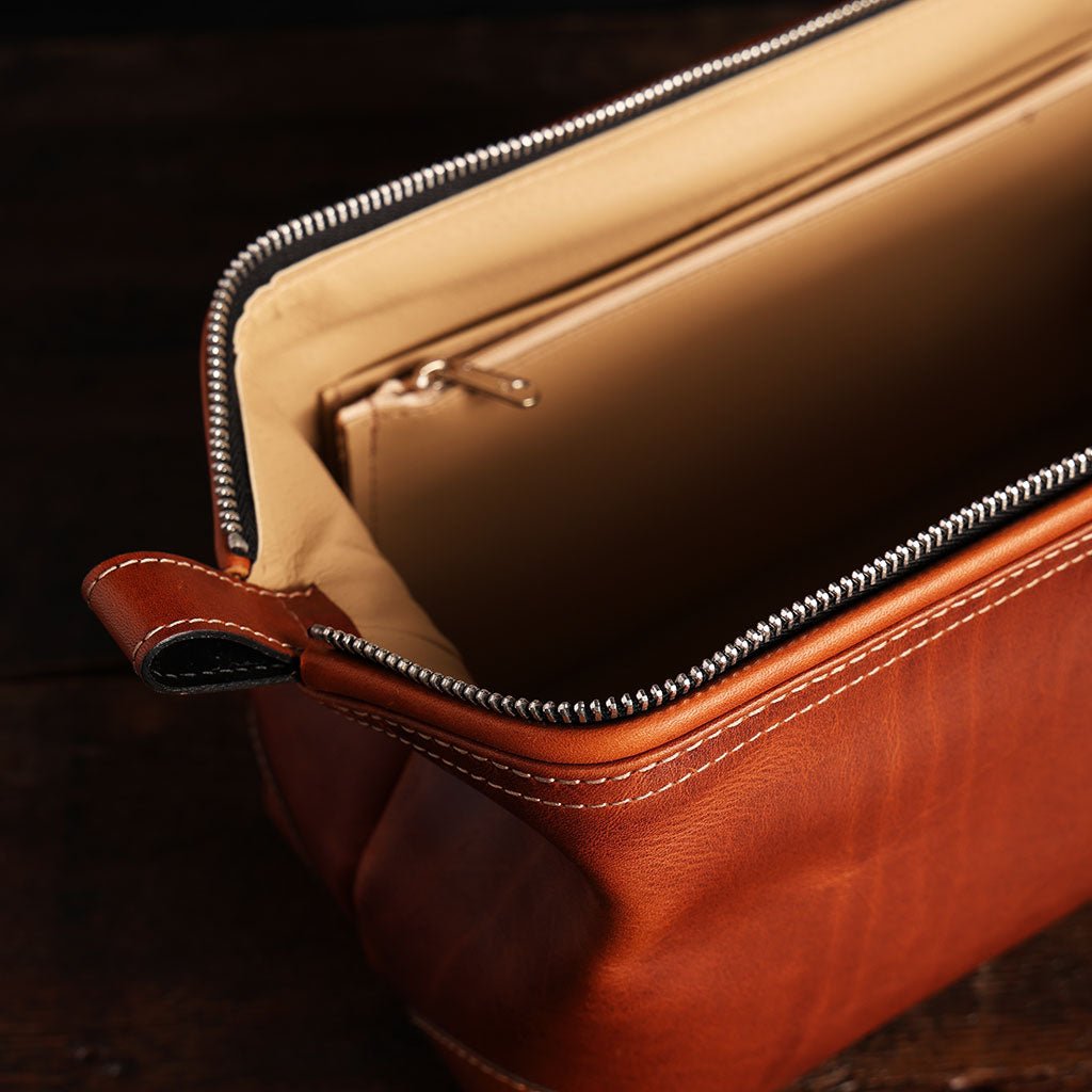 Leather Framed Dopp Kit Boston General Store