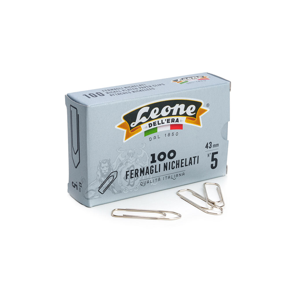 Nickel-Plated Paper Clips Size 5 at Boston General Store