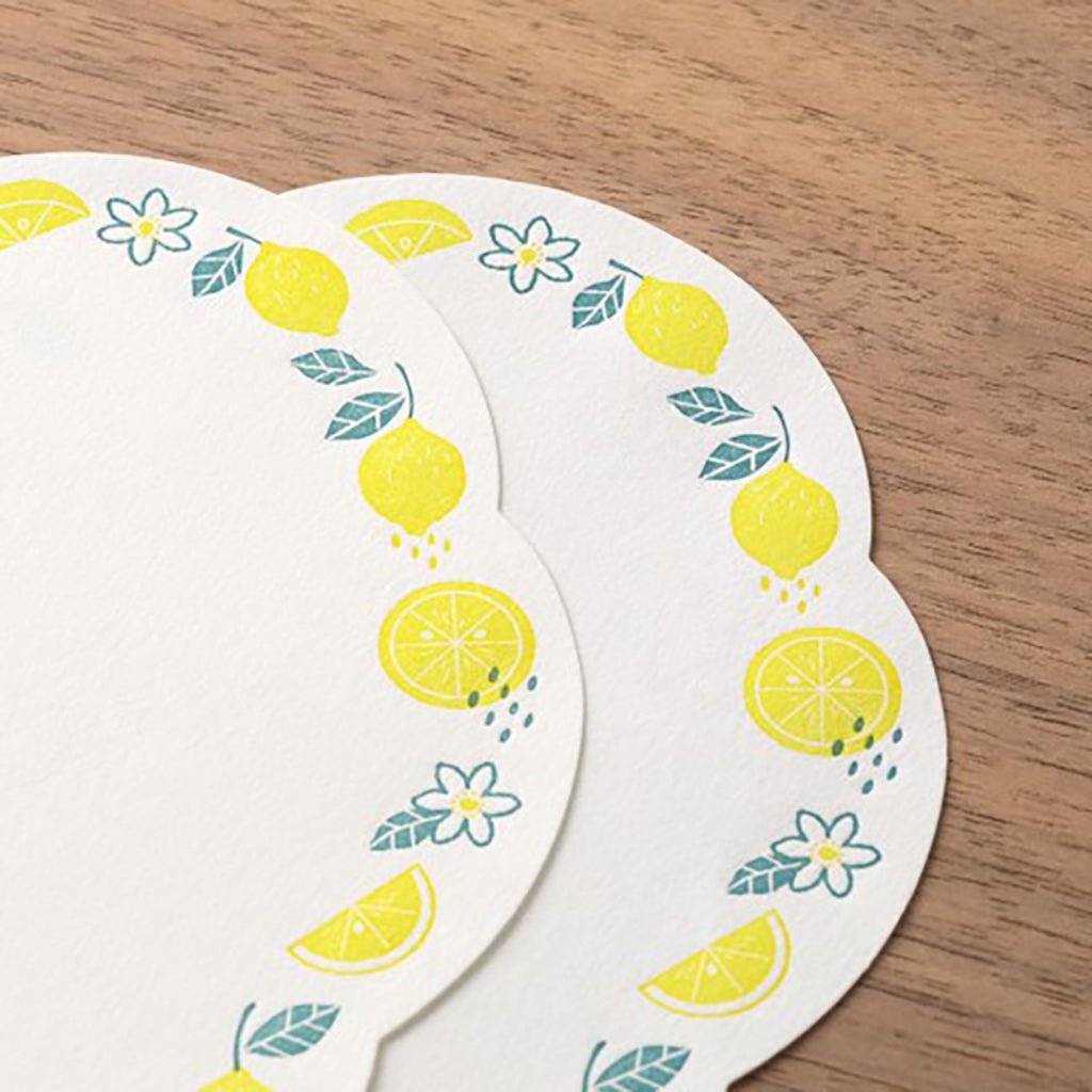Letterpress Die - Cut Letter Set Lemon Boston General Store