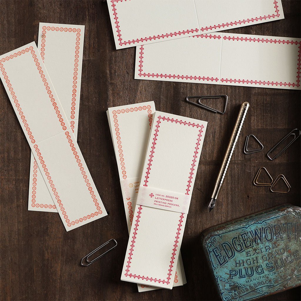 Letterpress Folded Memo Cards Boston General Store