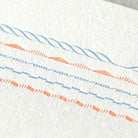 Letterpress Letter Set Blue Frame    at Boston General Store