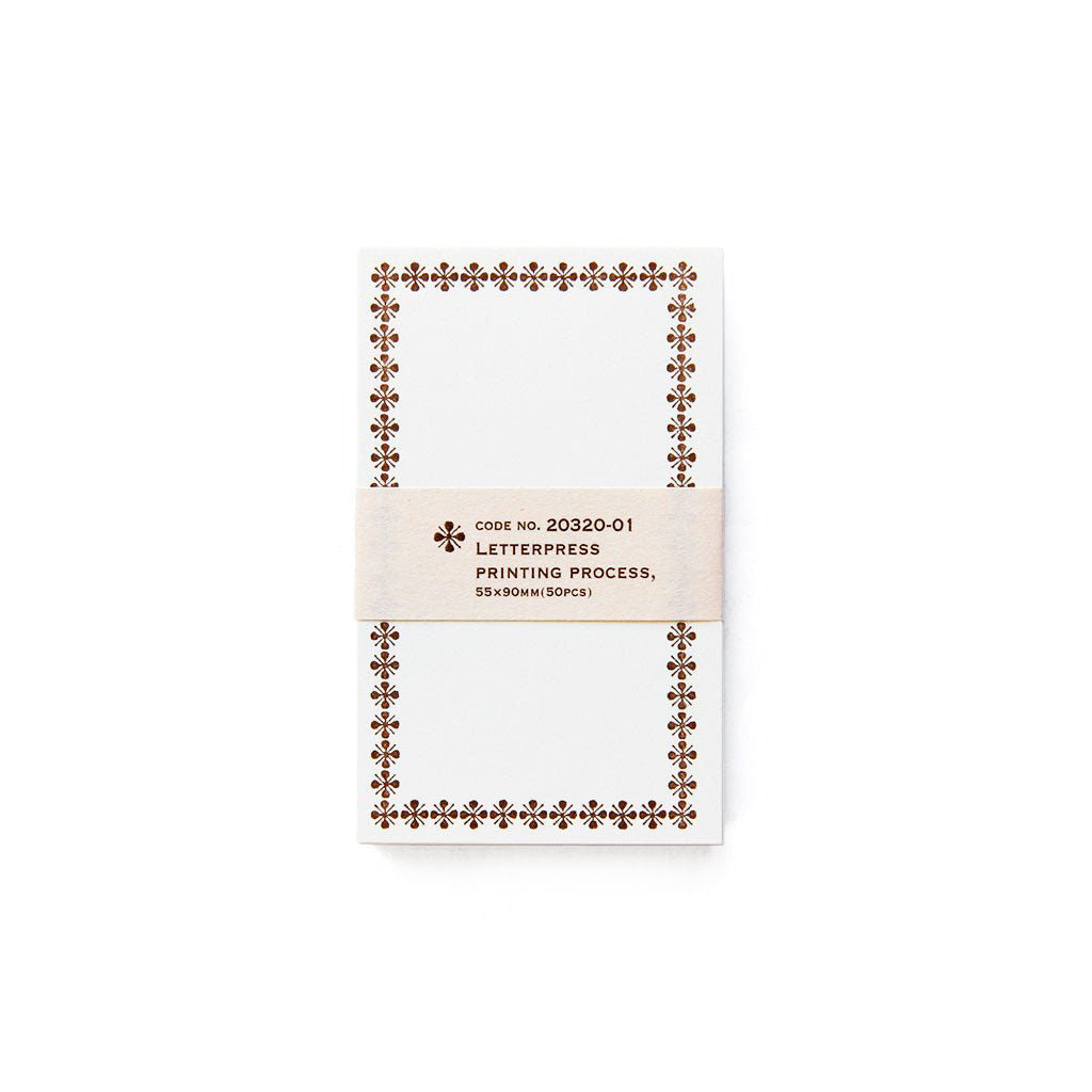 Letterpress Memo Cards Brown at Boston General Store