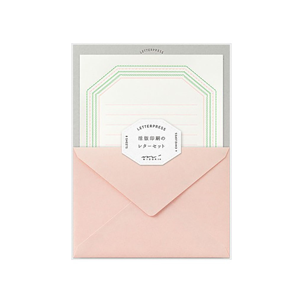 Letterpress Letter Set Pink Frame    at Boston General Store