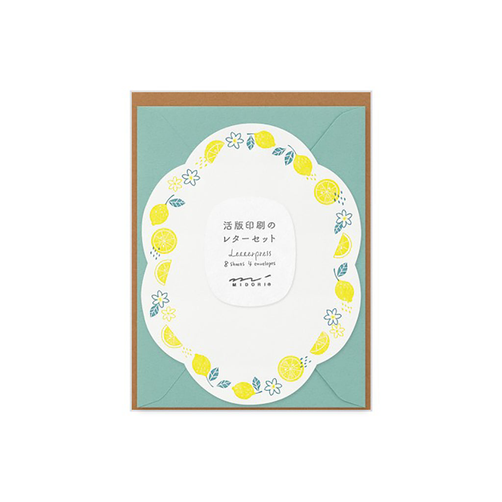 Letterpress Die-Cut Letter Set Lemon    at Boston General Store