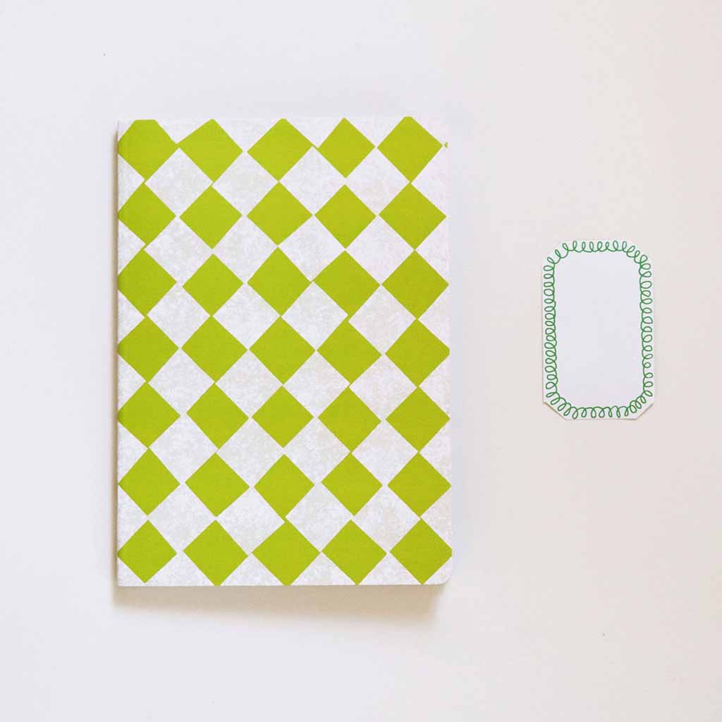 A5 Checkered Sketch Notebooks    at Boston General Store