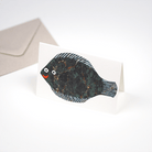 Little Fish Card standing upright with envelope