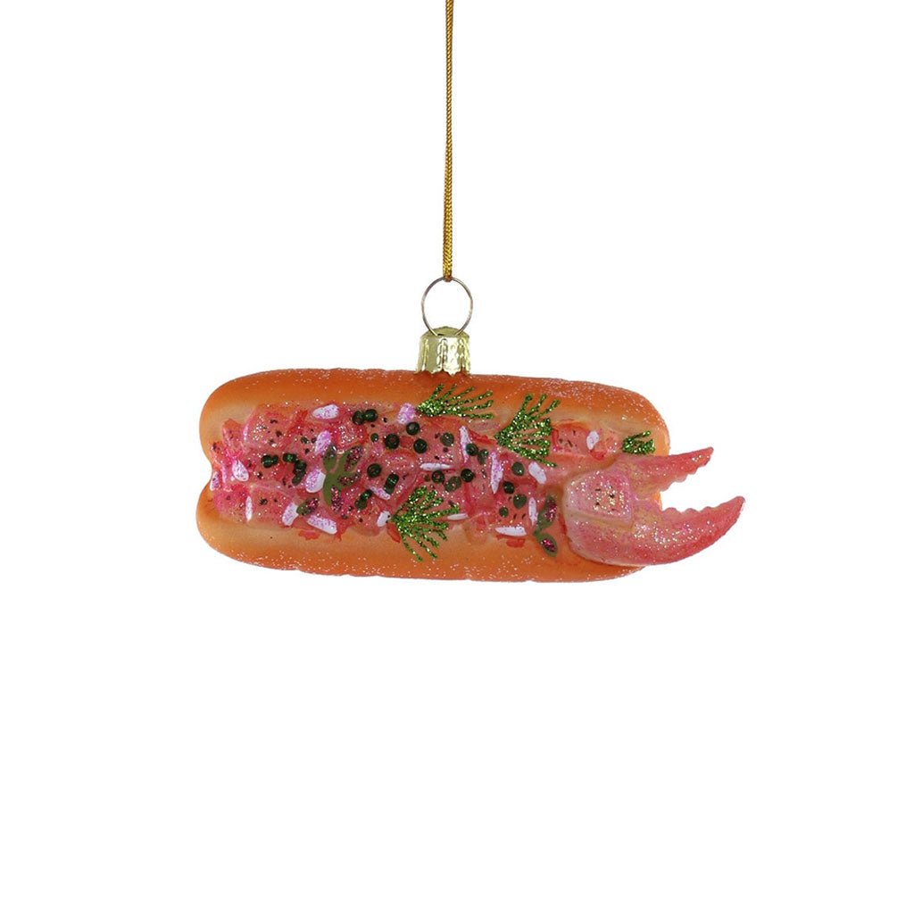 Lobster Roll Glass Ornament Boston General Store