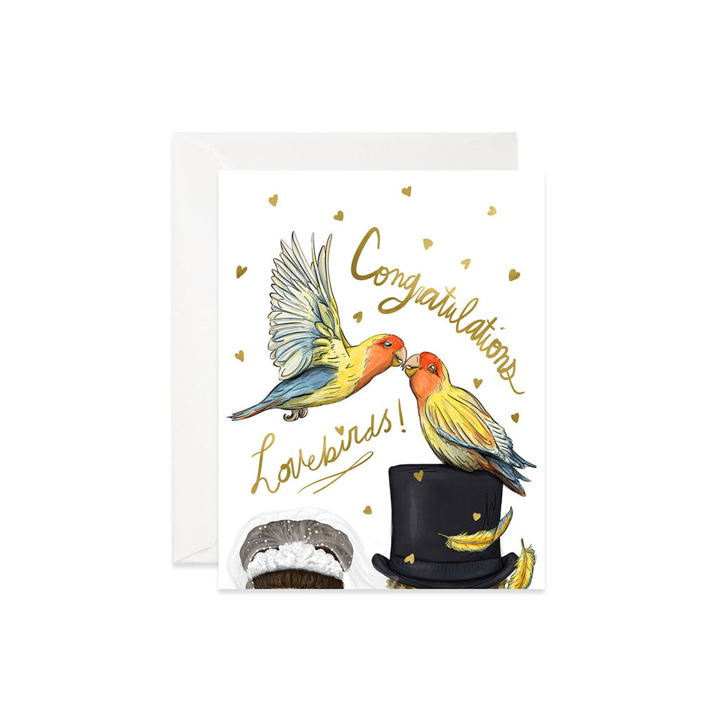 Congratulations Lovebirds Wedding Card    at Boston General Store