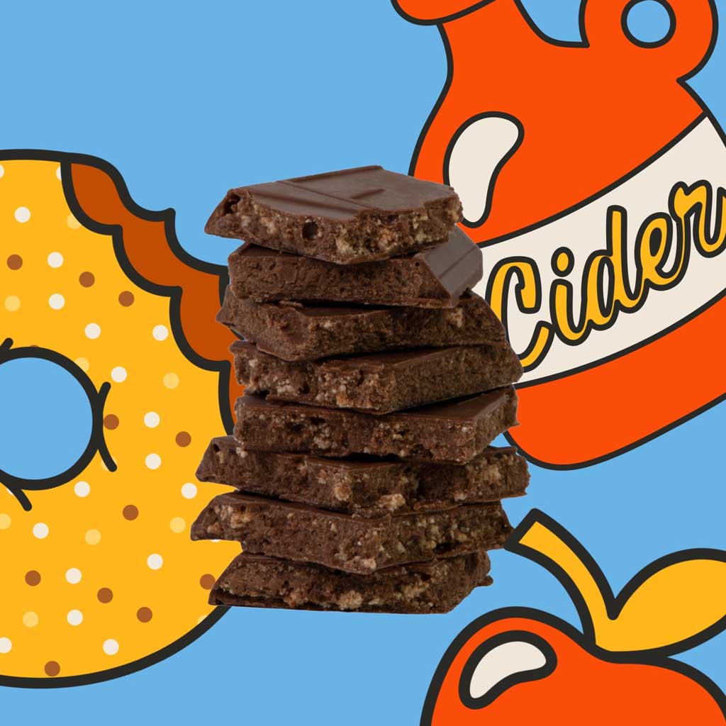 Apple Cider Donuts Truffle Chocolate Bar at Boston General Store
