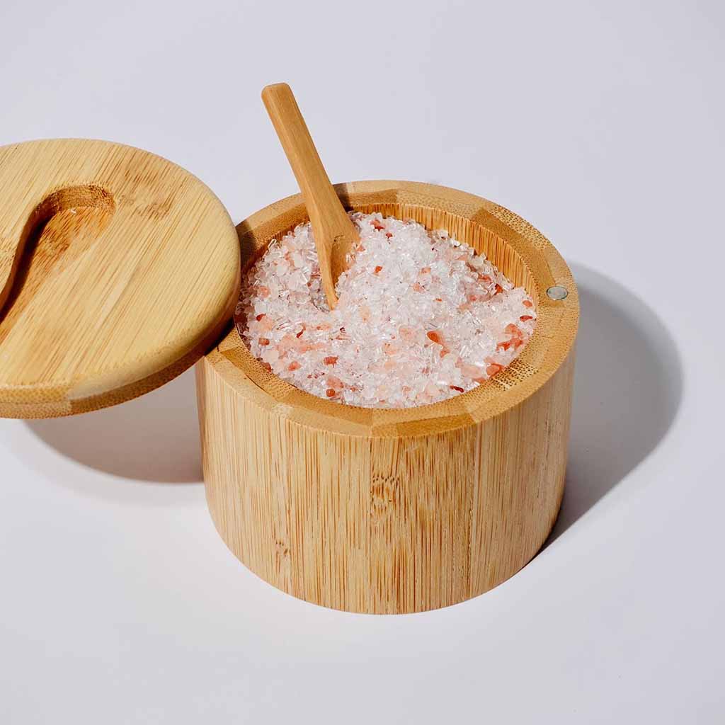 Magnesium Sanctuary Bath Salt Soak in Bamboo Refillable Bowl    at Boston General Store