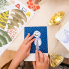 'Make Your Own Christmas Cards' Snowman Set Boston General Store