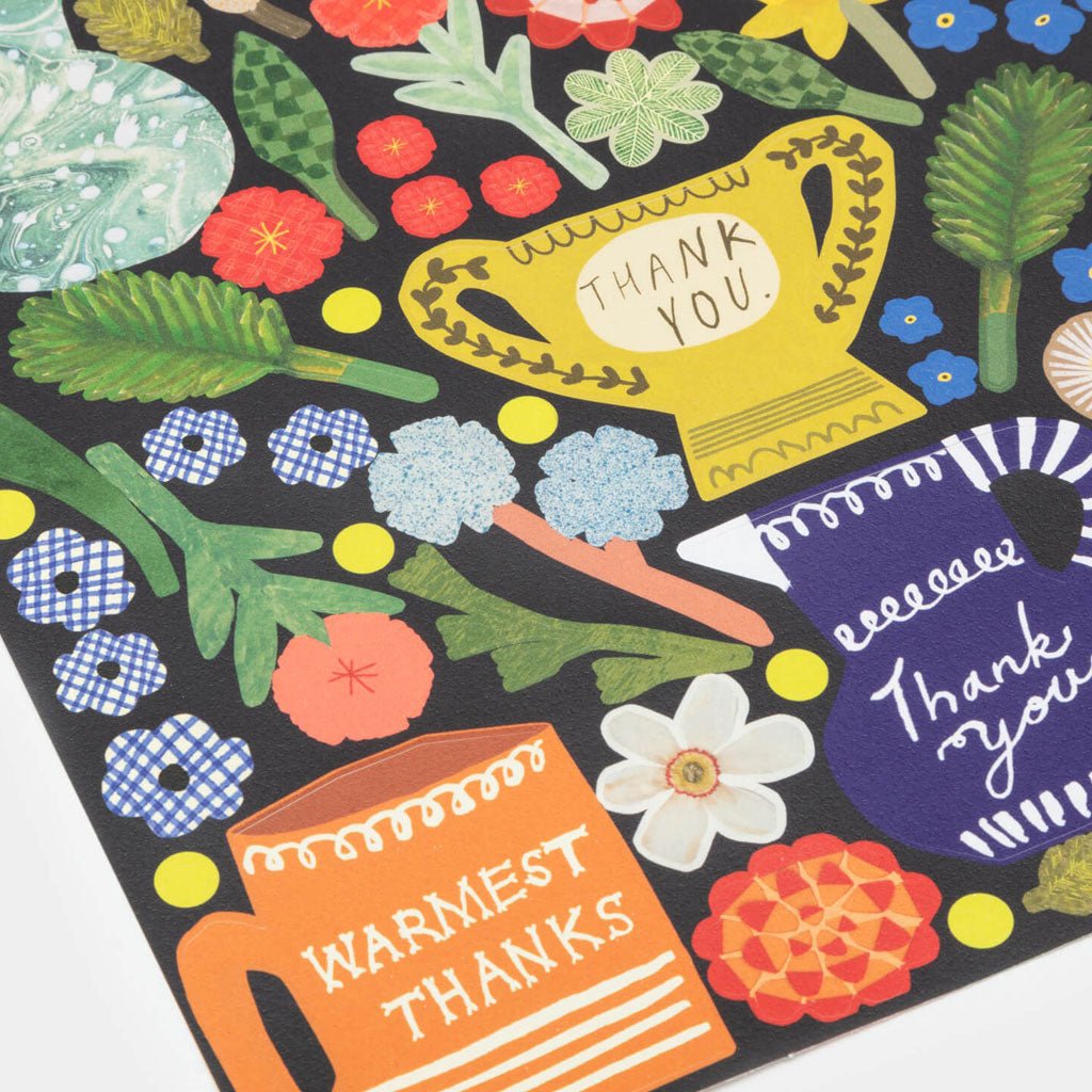 &#39;Make Your Own Thank You Cards&#39; Floral Set Boston General Store