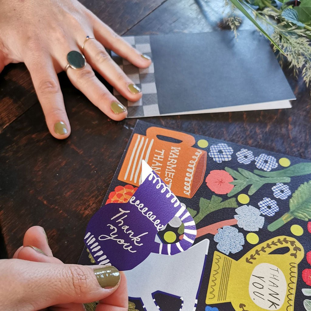 &#39;Make Your Own Thank You Cards&#39; Floral Set Boston General Store