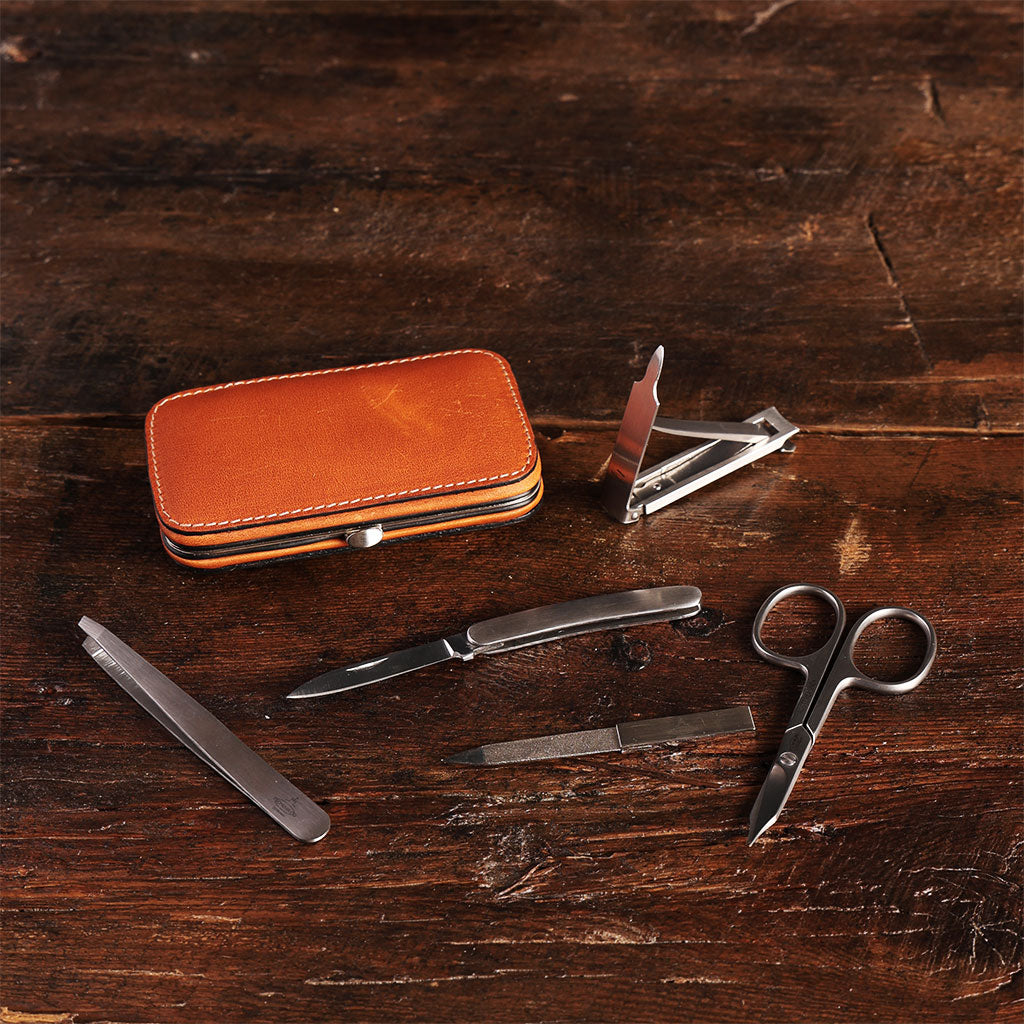 Leather Manicure Set    at Boston General Store