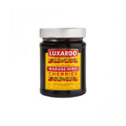 Jar of Luxardo Maraschino Cherries on a white background