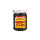 Jar of Luxardo Maraschino Cherries on a white background