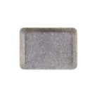 Small grey marbled desk tray on white background