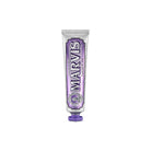 Tube of Marvis jasmin mint toothpaste.