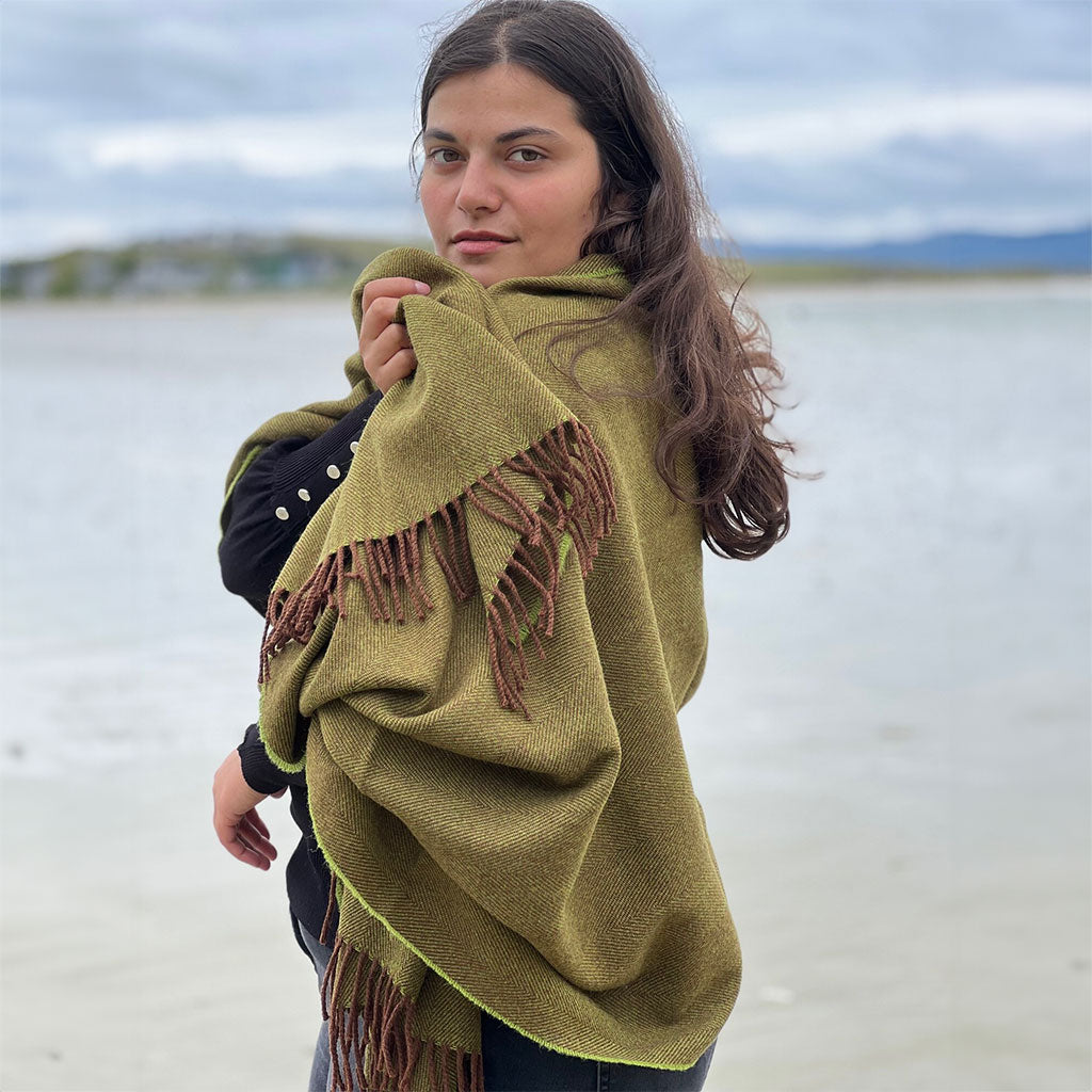 Turf Lambswool Blanket Scarf at Boston General Store