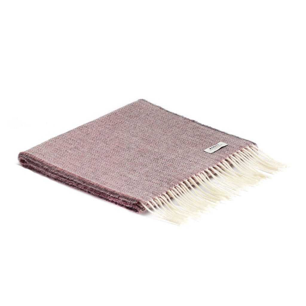 Spotted Lilac Lambswool Scarf    at Boston General Store