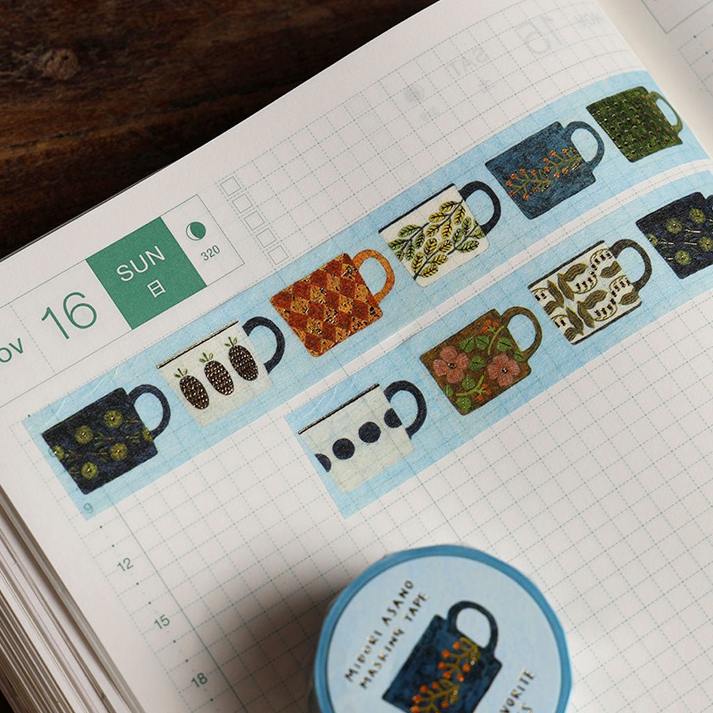 Midori Asano My Favorite Mugs Washi Tape Boston General Store