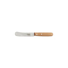 Cherrywood butter knife with rounded blade on white background