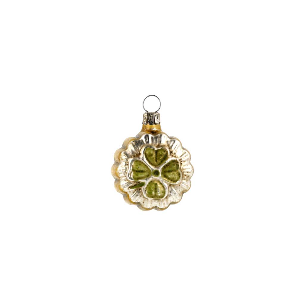 Miniature Lucky Clover Glass Ornament Boston General Store