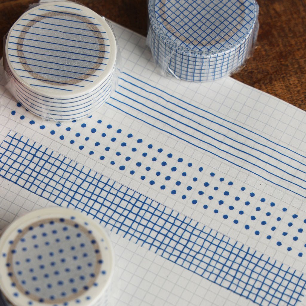 Classiky Mitsou Masking Tape - Stripe / Blue | Boston General Store