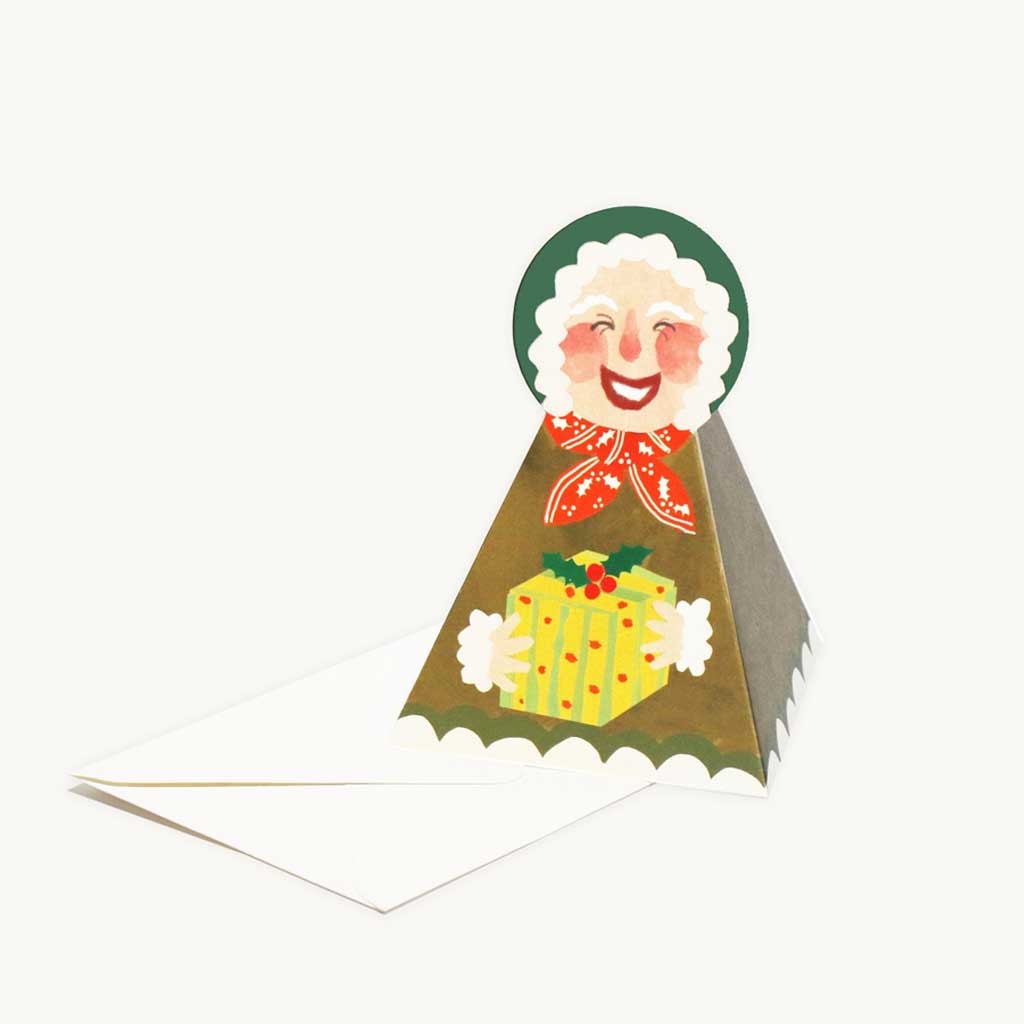 Mrs. Claus Stand - Up Holiday Card Boston General Store