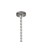 Rounded end of muddler barspoon for muddling cocktails on white background