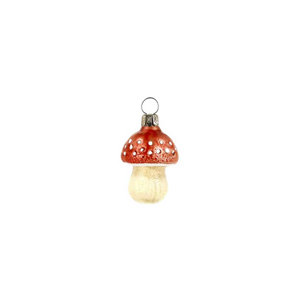 Mushroom Glass Ornament Boston General Store