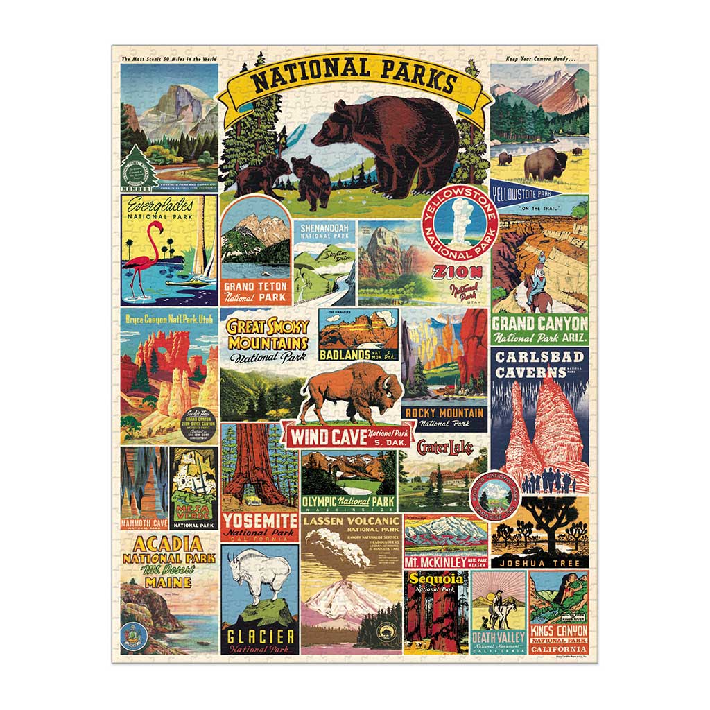 Cavallini & Co. National Parks Vintage Puzzle | Boston General Store