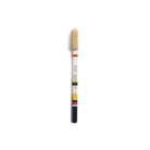 Navy blue and white colorful toothbrush on white background