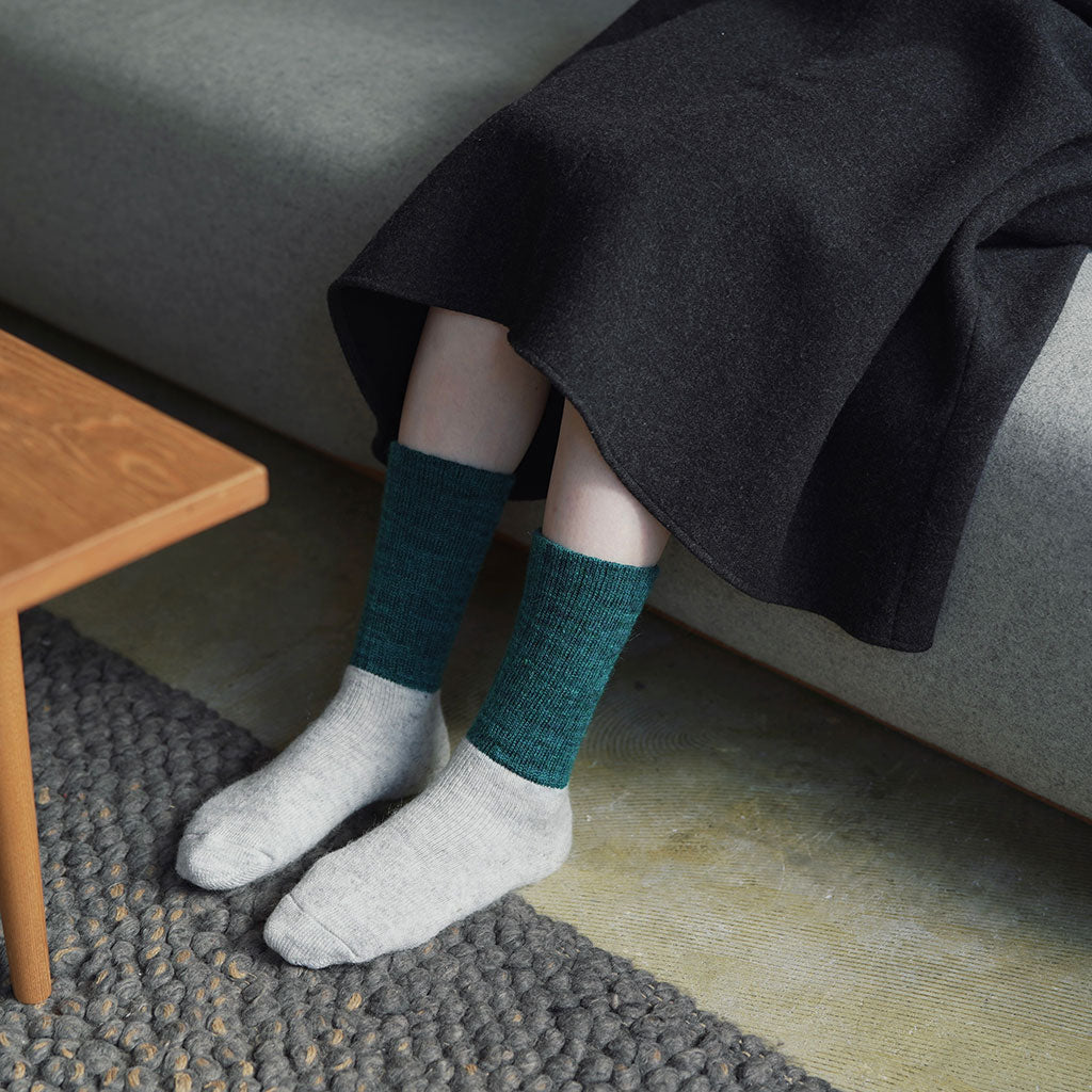 Mohair Wool Pile Socks    at Boston General Store