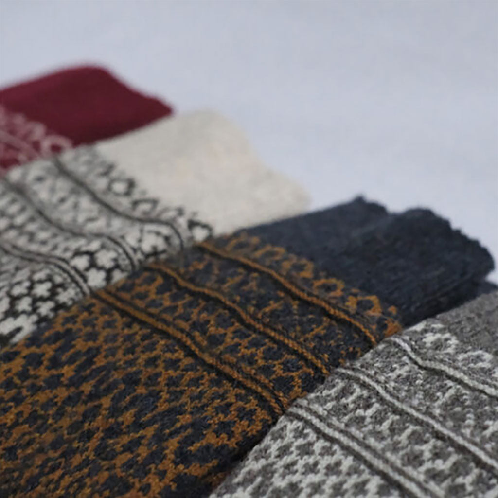 Wool Jacquard Socks    at Boston General Store