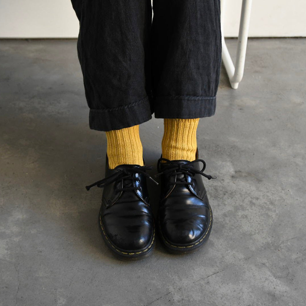 Linen Ribbed Socks    at Boston General Store