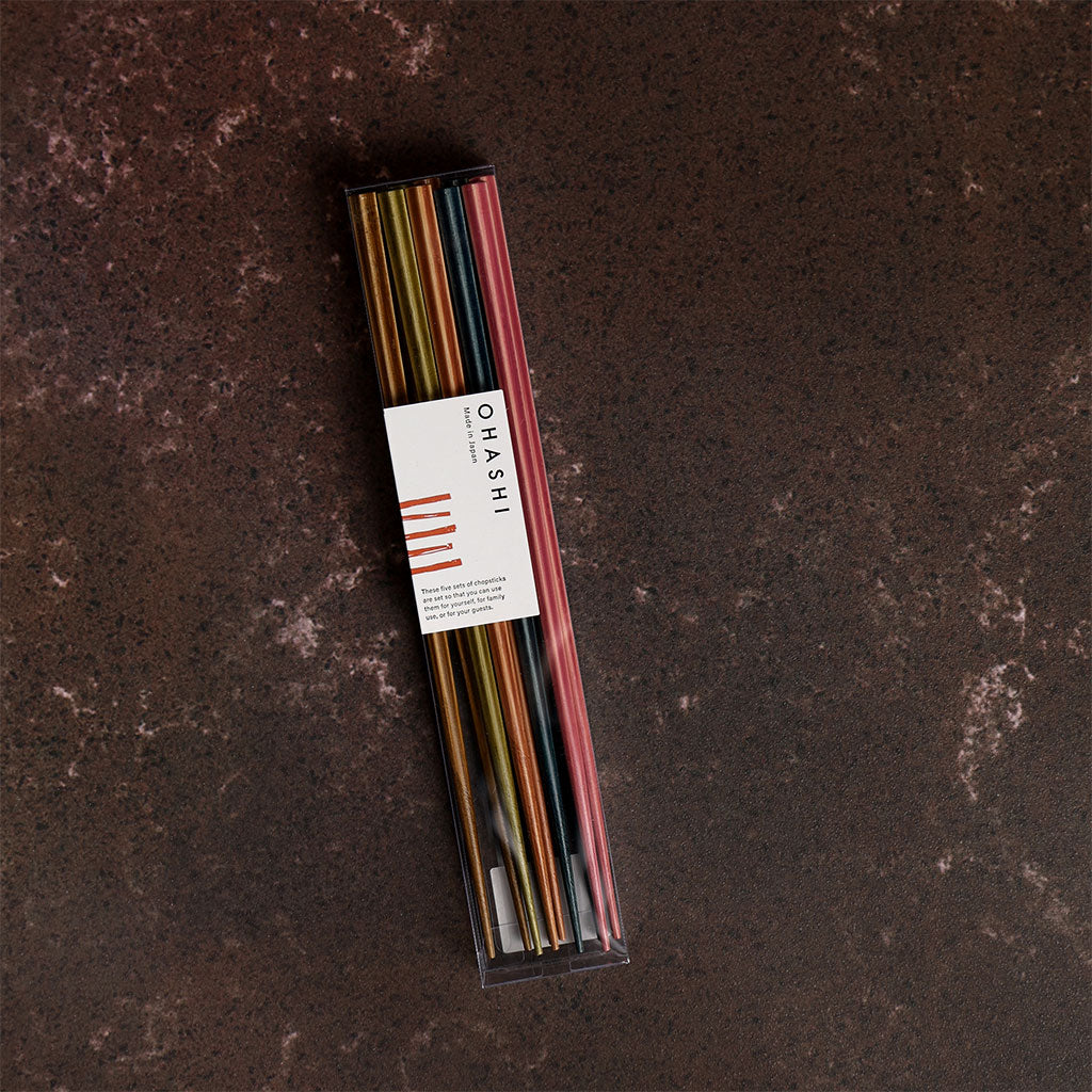 Ohashi Belchic Bamboo Chopsticks, Set of 5 at Boston General Store