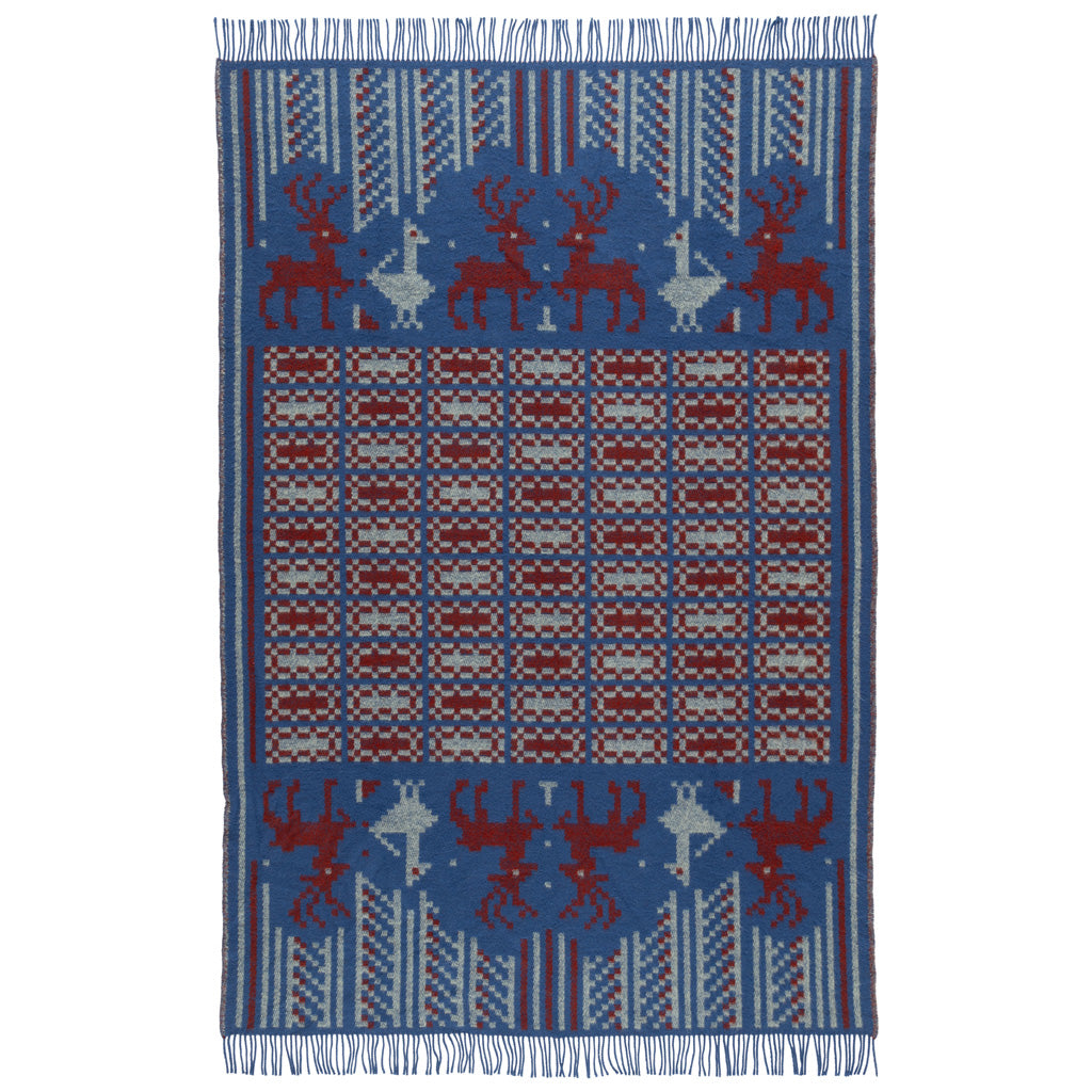 Front side of wool Scania Marta blanket.